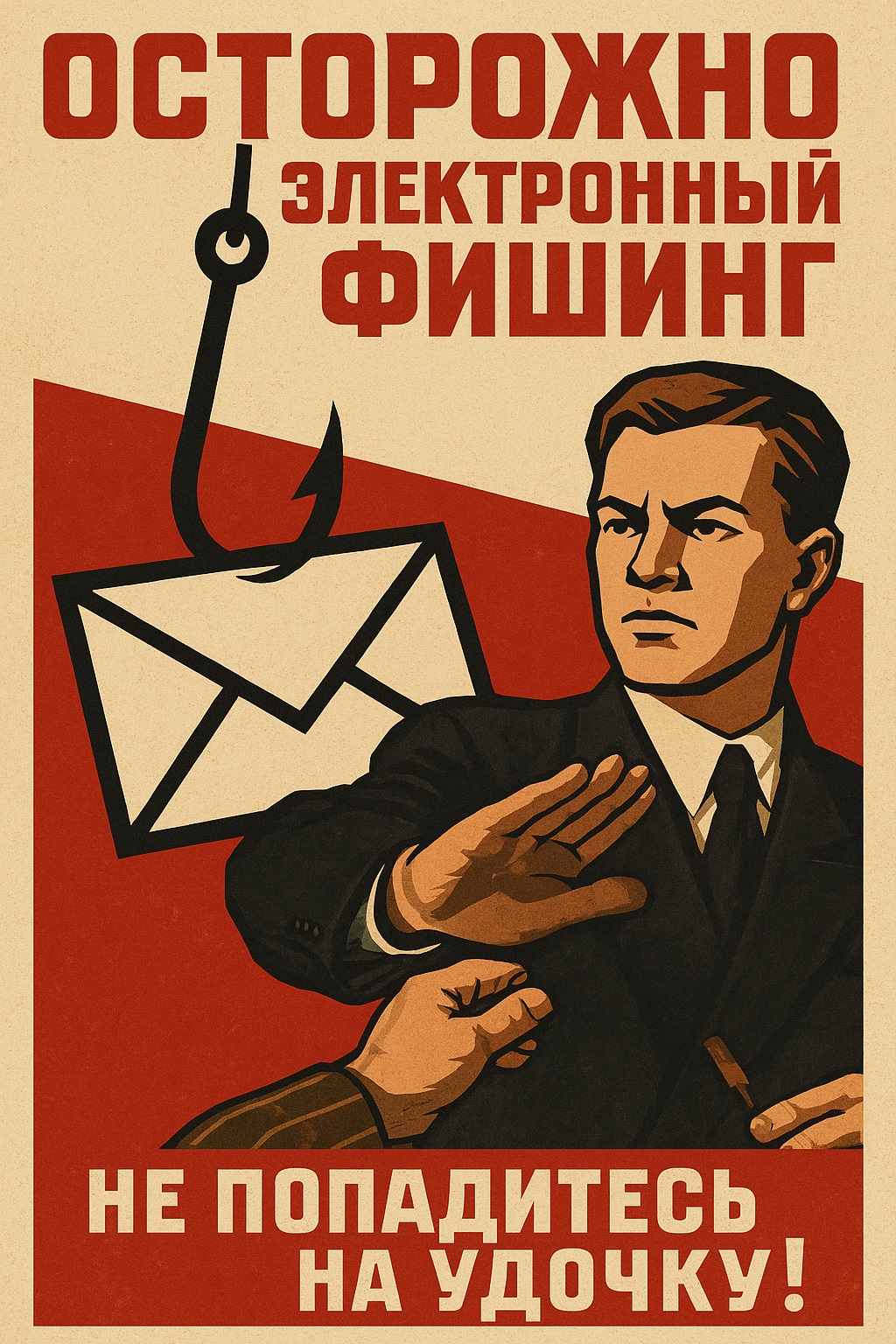 Плакат фишинга по электронной почте